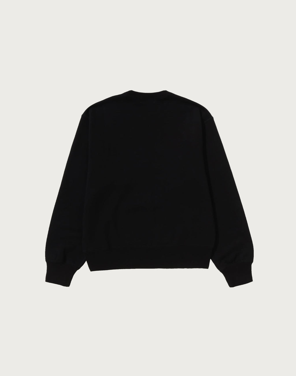 COLLEGE FUR PATCH CREWNECK SWEATSHIRT LADIES