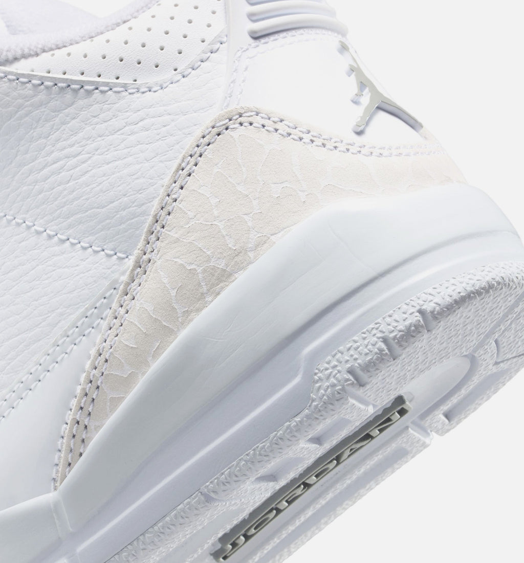 Air Jordan 3 Retro White and Silver Preschool – White/Metallic Silver