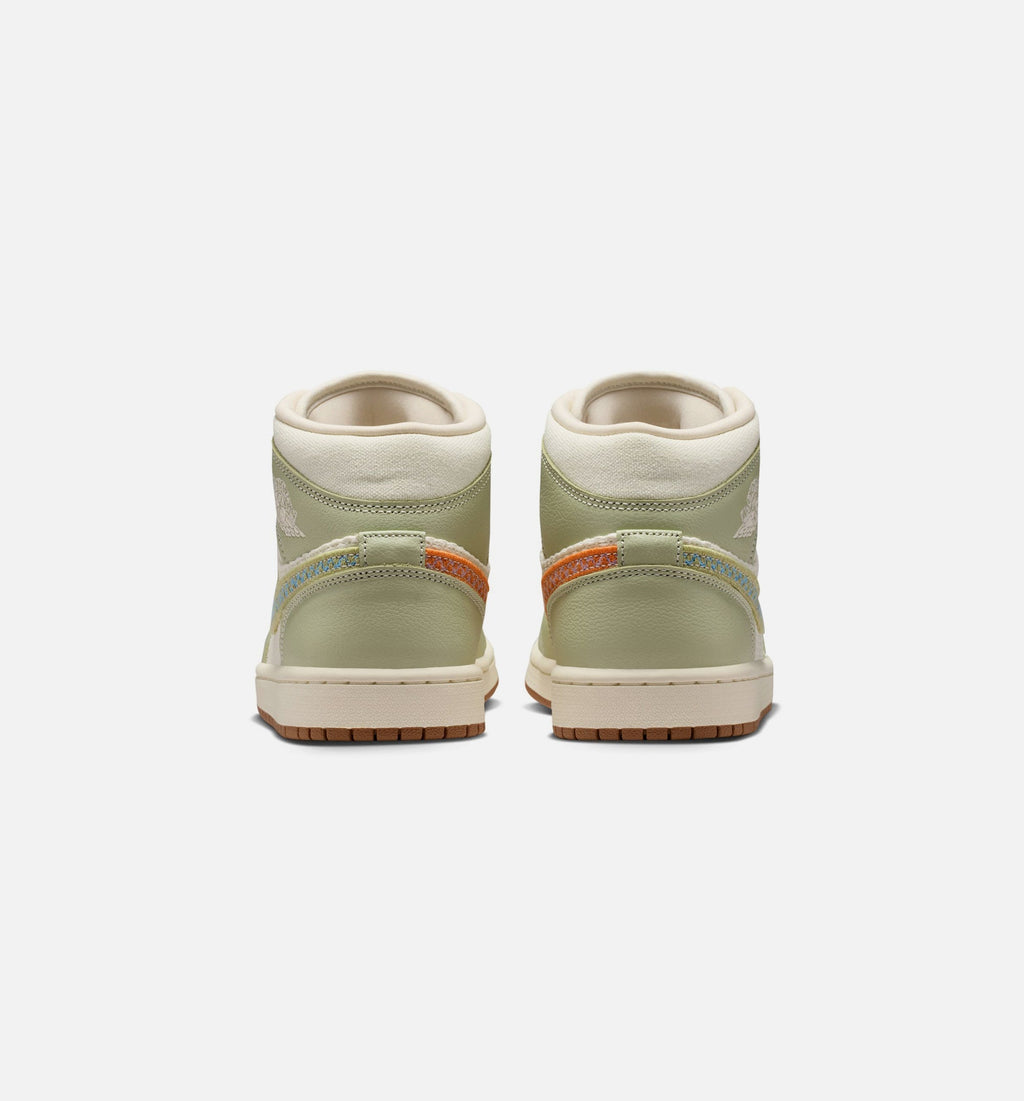 Air Jordan 1 Mid SE Women's – Olive Aura/Pearl White/Lawn