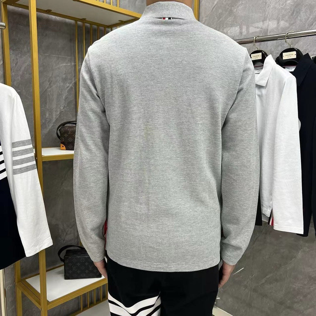Lapel long-sleeved T-shirt | Thom Browne