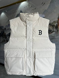 MLB Boston Red Sox White Down Vest