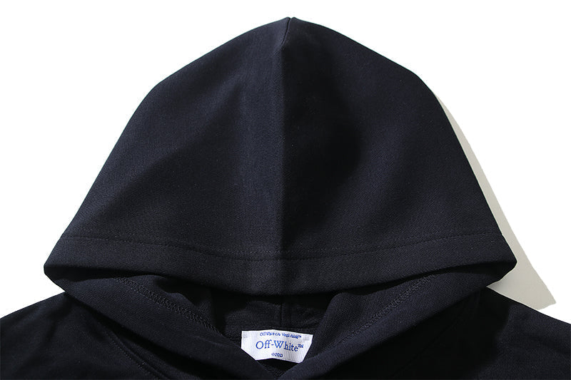 Off-White Abloh "23" Skate Hoodie – White Gold Varsity Print