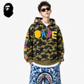 BAPE ABC Camo Logo Hoodie - Blue & Green