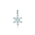 TIFFANY STERLING SILVER SNOWFLAKE PENDANT NECKLACE