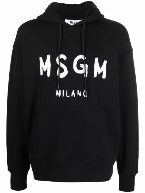 MSGM logo print hoodie