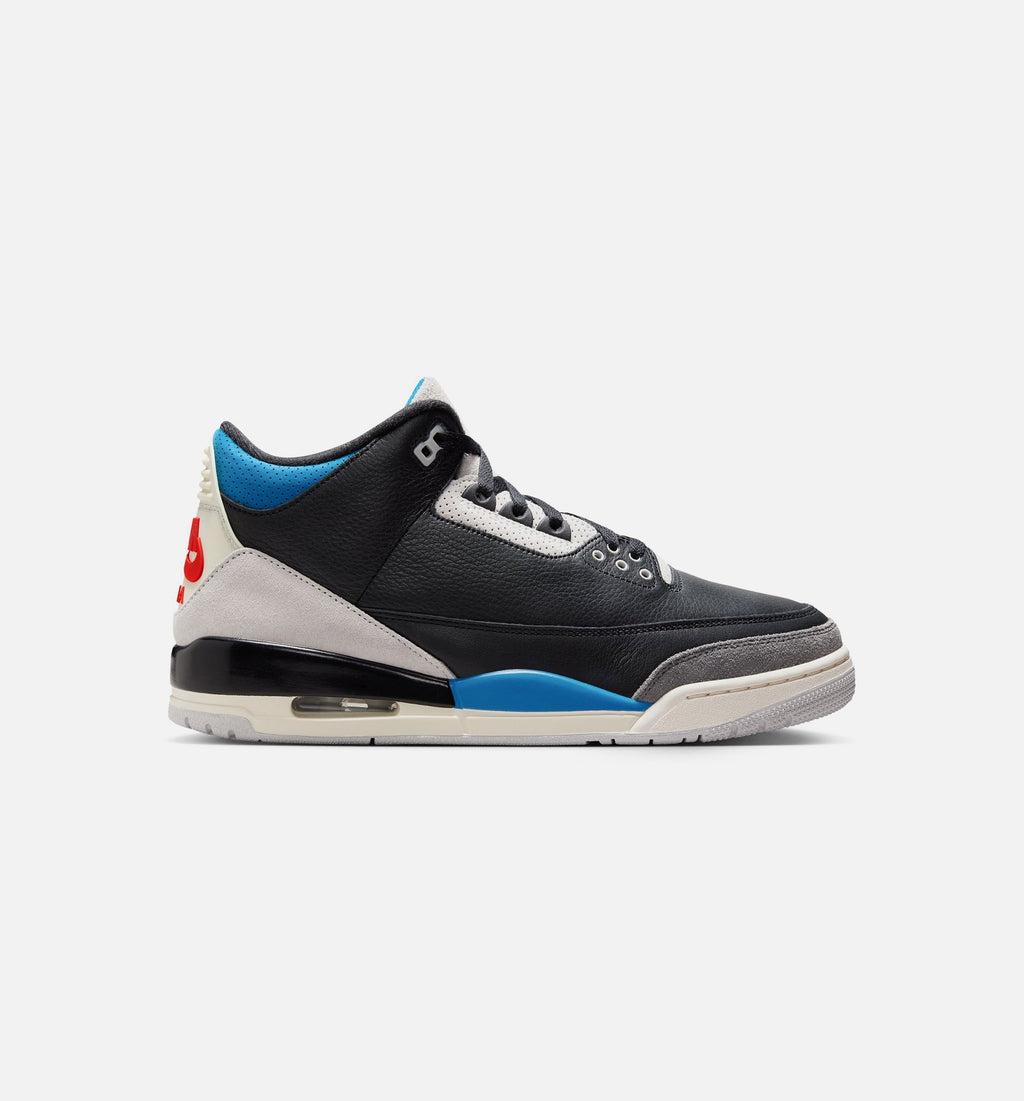 Air Jordan 3 Retro OG Rare Air Men's Lifestyle Shoe - Black/Chile Red/Neutral Grey