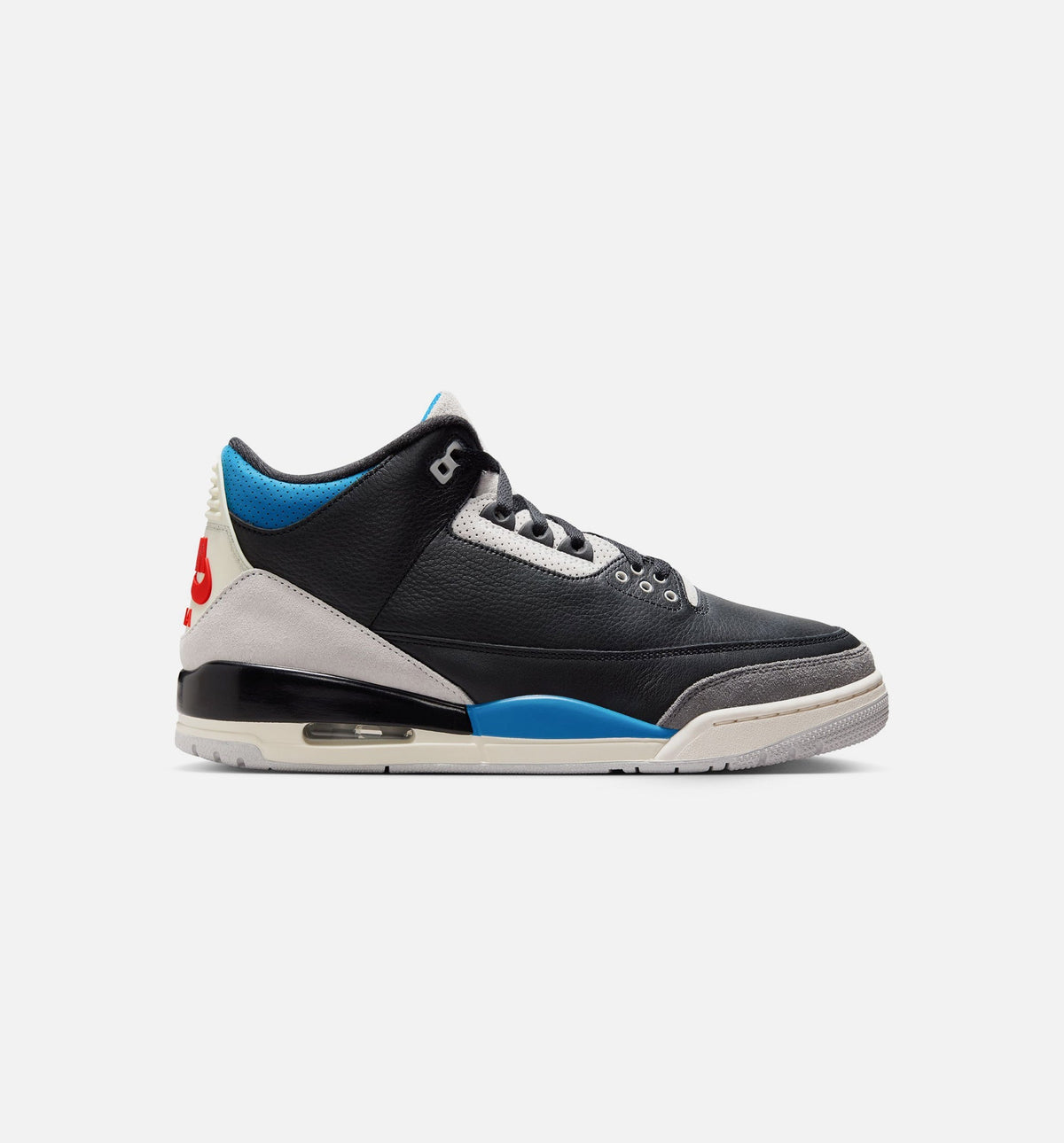 Air Jordan 3 Retro OG Rare Air Men's Lifestyle Shoe - Black/Chile Red/Neutral Grey