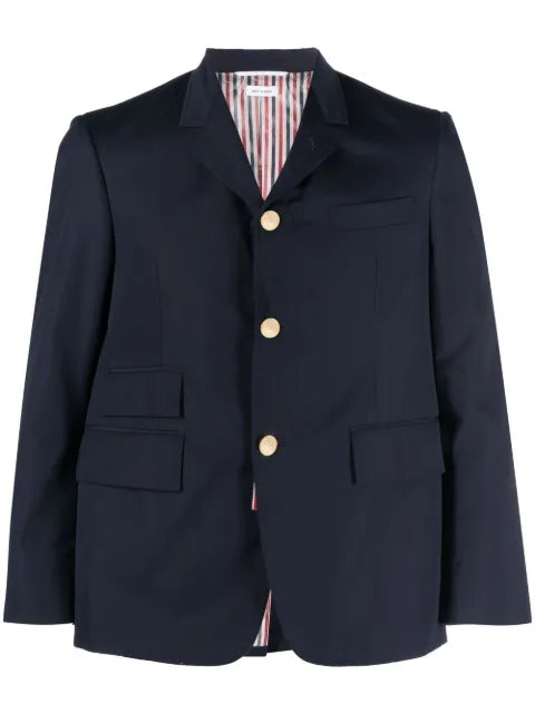 Thom Browne single-breasted cropped-sleeve blazer