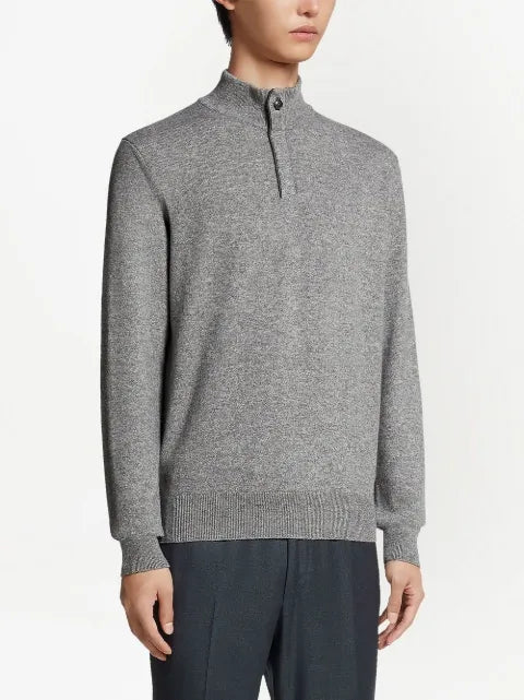 Zegna Oasi mock-neck cashmere jumper
