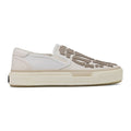 White Skel Top Slip On Sneakers