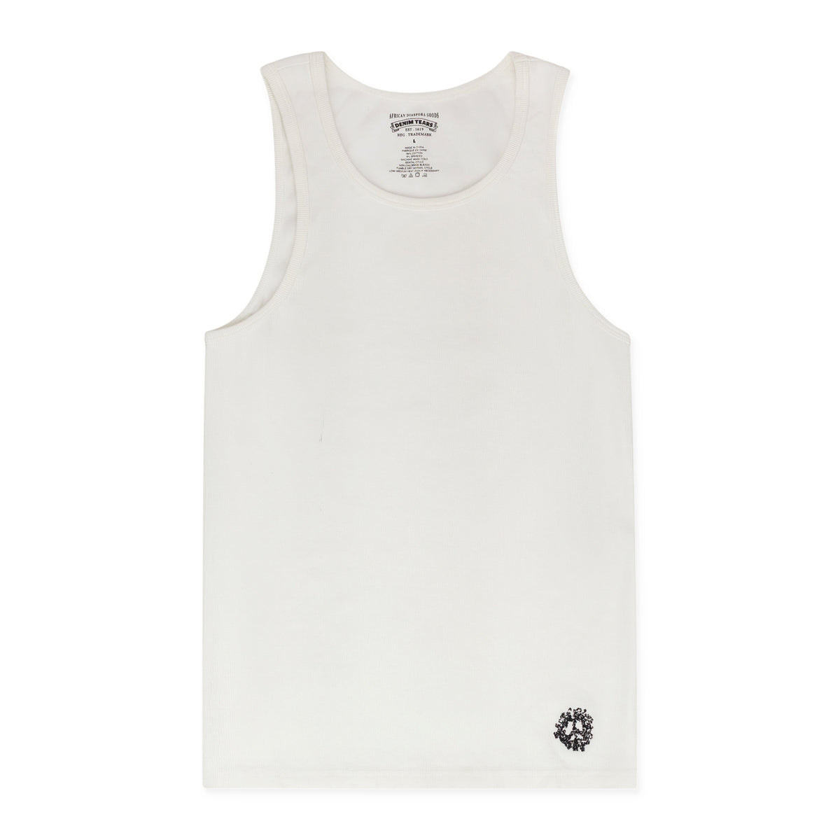 White Peace Wreath Tank Top