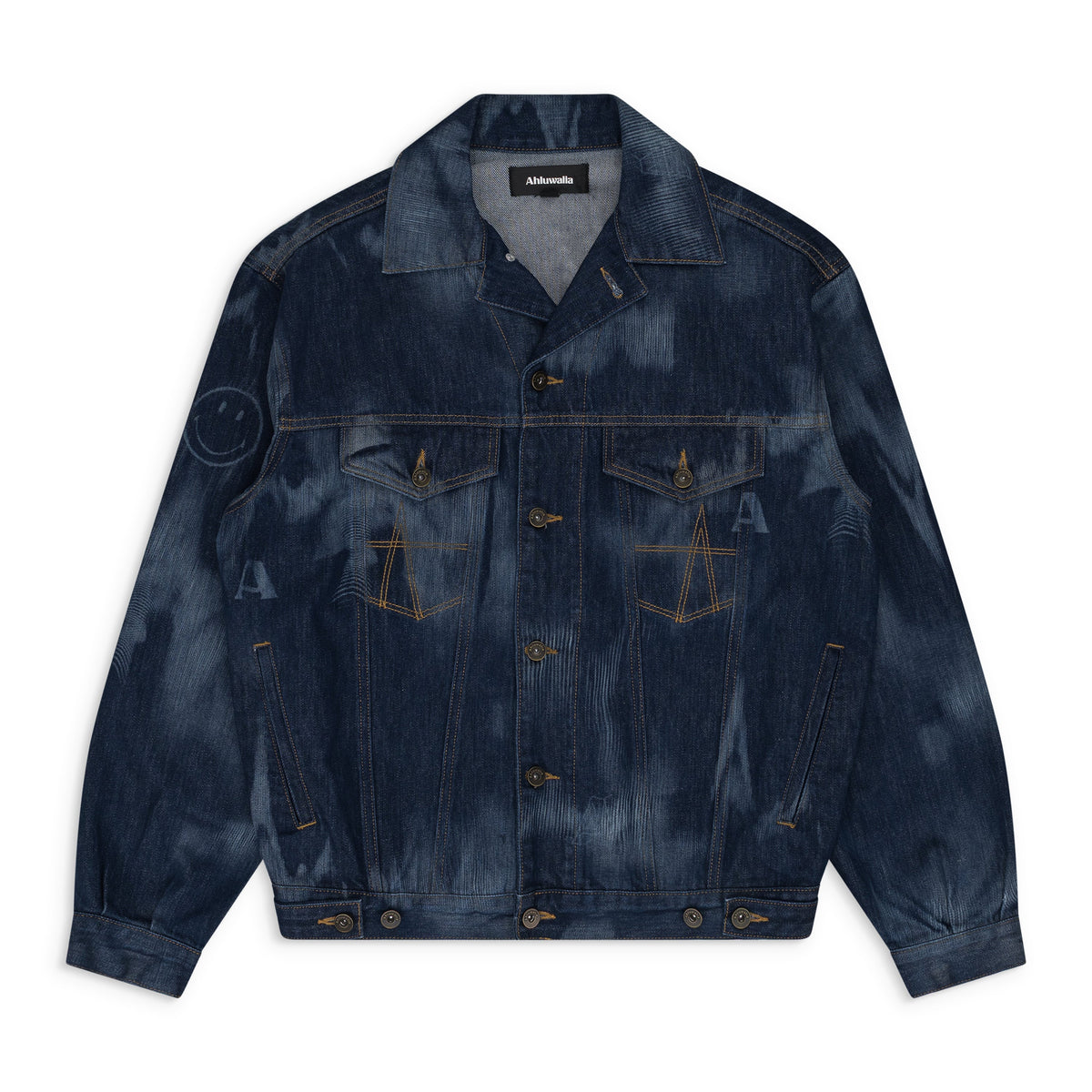 Blue Ahluwalia Signature Denim Jacket Blue