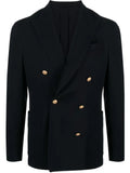 Lardini double-breasted textured blazer