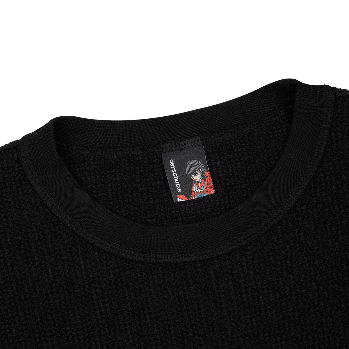 "aziza" waffle T Shirt black