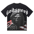 GODSPEED  Men's Black L.O.T.F Crew Neck T-Shirt