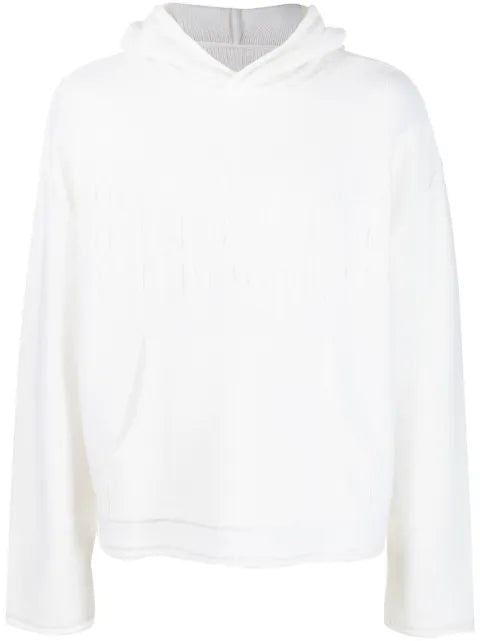 MM6 Maison Margiela number-motif knitted hoodie