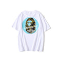 Bathing Ape T-Shirt Back Printing Men and Women Fashion Short Sleeve Top