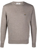 Vivienne Westwood Orb-embroidered virgin-wool jumper