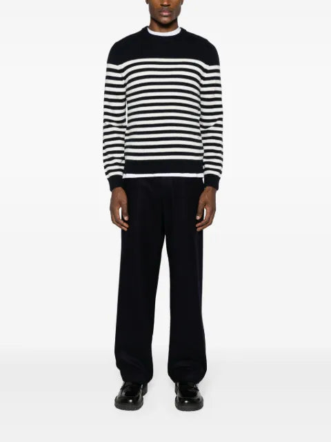 Theory Latho striped cotton jumper