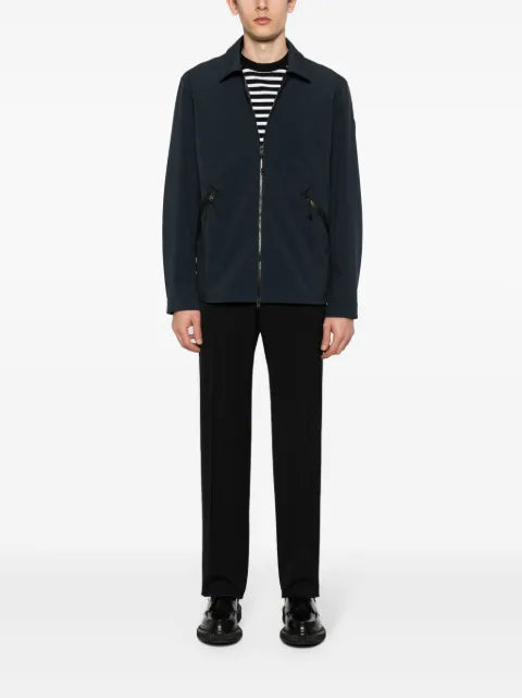 Woolrich logo-patch zip-up jacket
