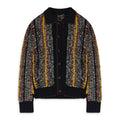 BLACK BRAIDED BANDANA BUTTON-UP SHIRTS