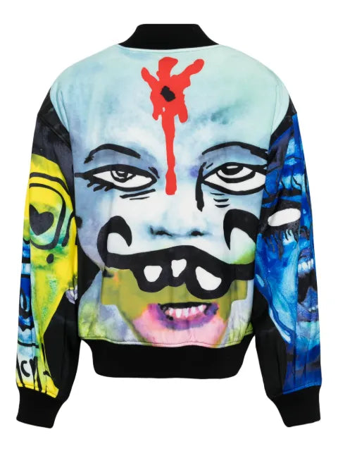 Haculla graphic-print bomber jacket