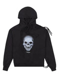 Ottolinger skull-print deconstructed hoodie