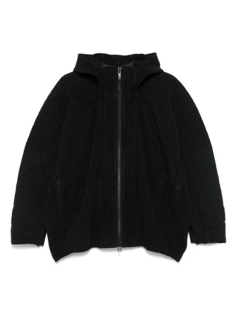 Homme Plissé Issey Miyake plissé hooded jacket