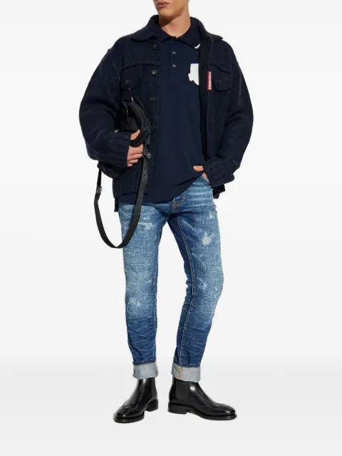 DSQUARED2 logo-detail cardigan