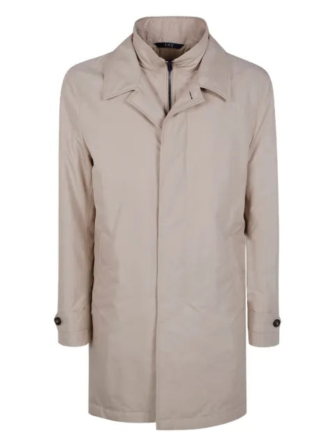 Fay high-neck zip-fastening jacket