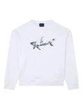 Paul & Shark shark-print fleece sweatshirt