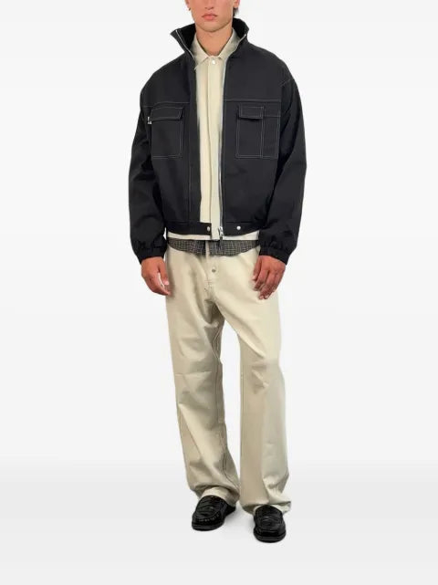 Carrera patch pocket zip jacket