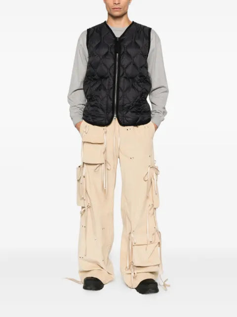 Taion V-neck Military quilted gilet