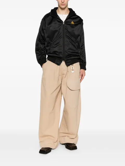 Martine Rose hood cap track jacket in black