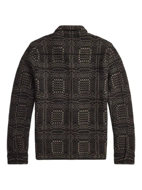 Ralph Lauren RRL geometric knitted overshirt