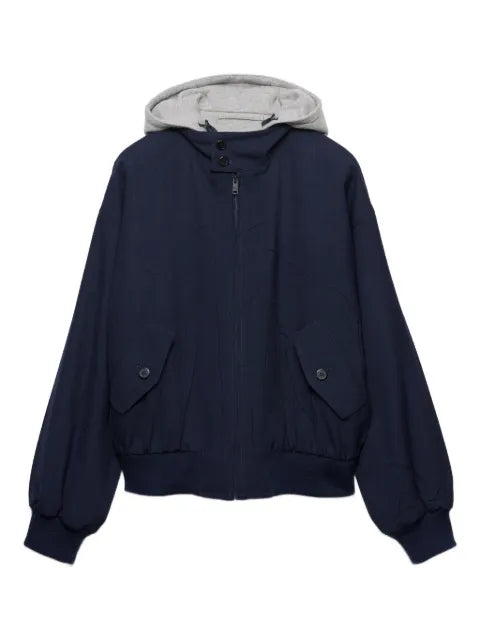 Prada front-pocket hooded jacket