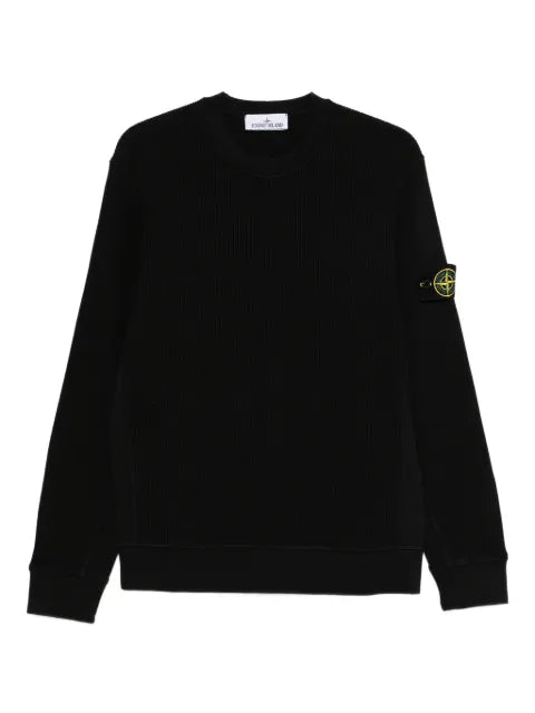 Stone Island 6100056 organic cotton waffle fleece regular-fit crewneck sweatshirt