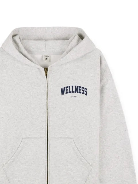 Sporty & Rich long-sleeve zip-up hoodie