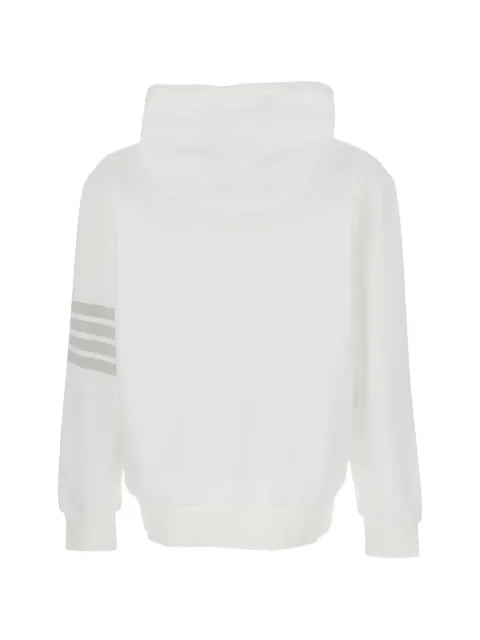 Thom Browne solid loopback 4-bar hoodie