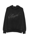 Purple Brand crystal-logo hoodie