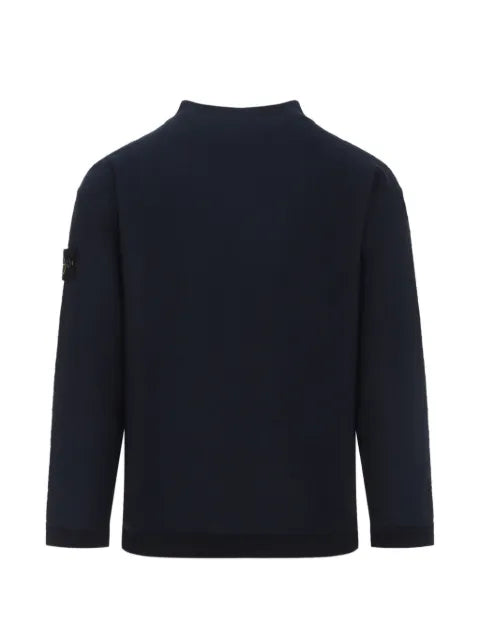 Stone Island 5100044 plush stitch organic cotton nylon sweater