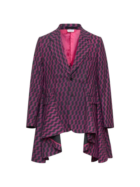 Comme des Garçons Homme Plus geometric-pattern blazer