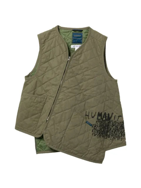 Comme Des Garçons Shirt quilted zipped gilets