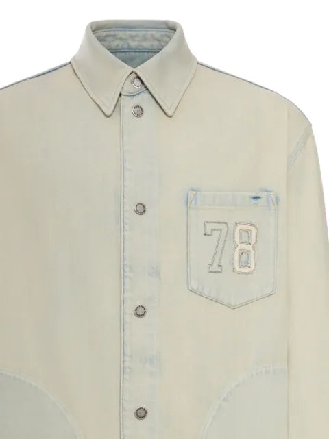 Golden Goose  work jacket in light sand-colored denim