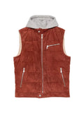 Eleventy suede gilet