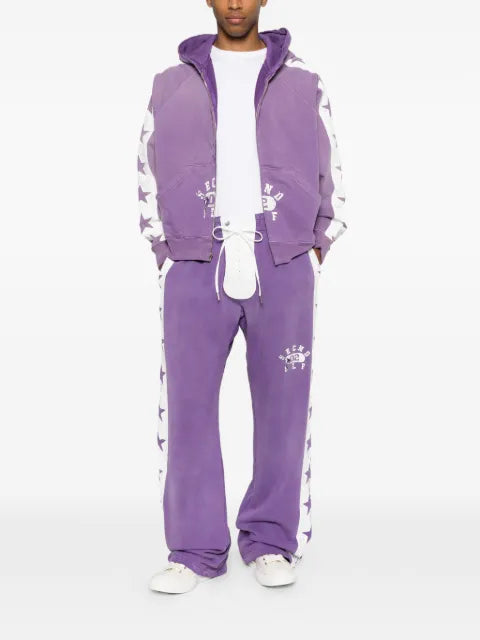 SECND SLF star-print zip-up hoodie