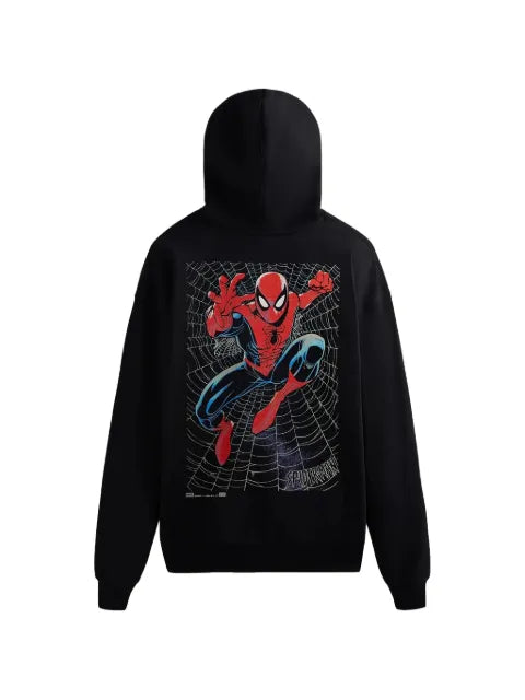 KITH Spider-Man web-logo hoodie