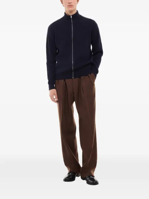 FURSAC ribbed zip-up cardigan