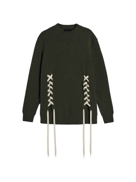 Simone Rocha lace-up merino sweater