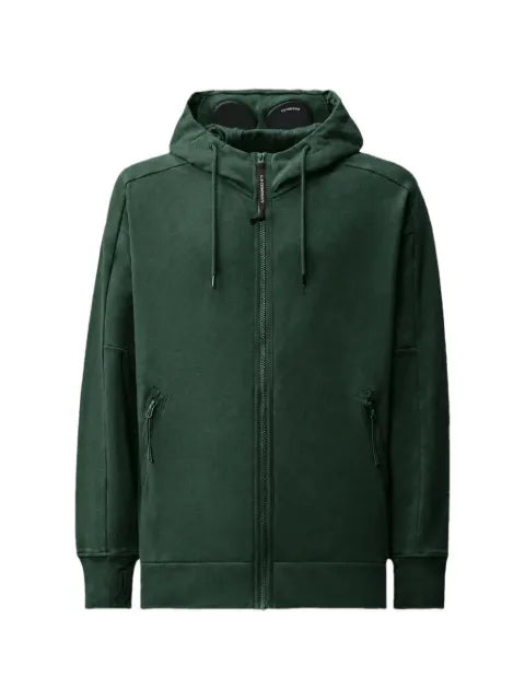 C.P. Company diagonal raised fleece Goggle zip sweatshirt